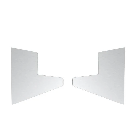 Aluminiowa daszka profil 100x80mm +2°zaślepka