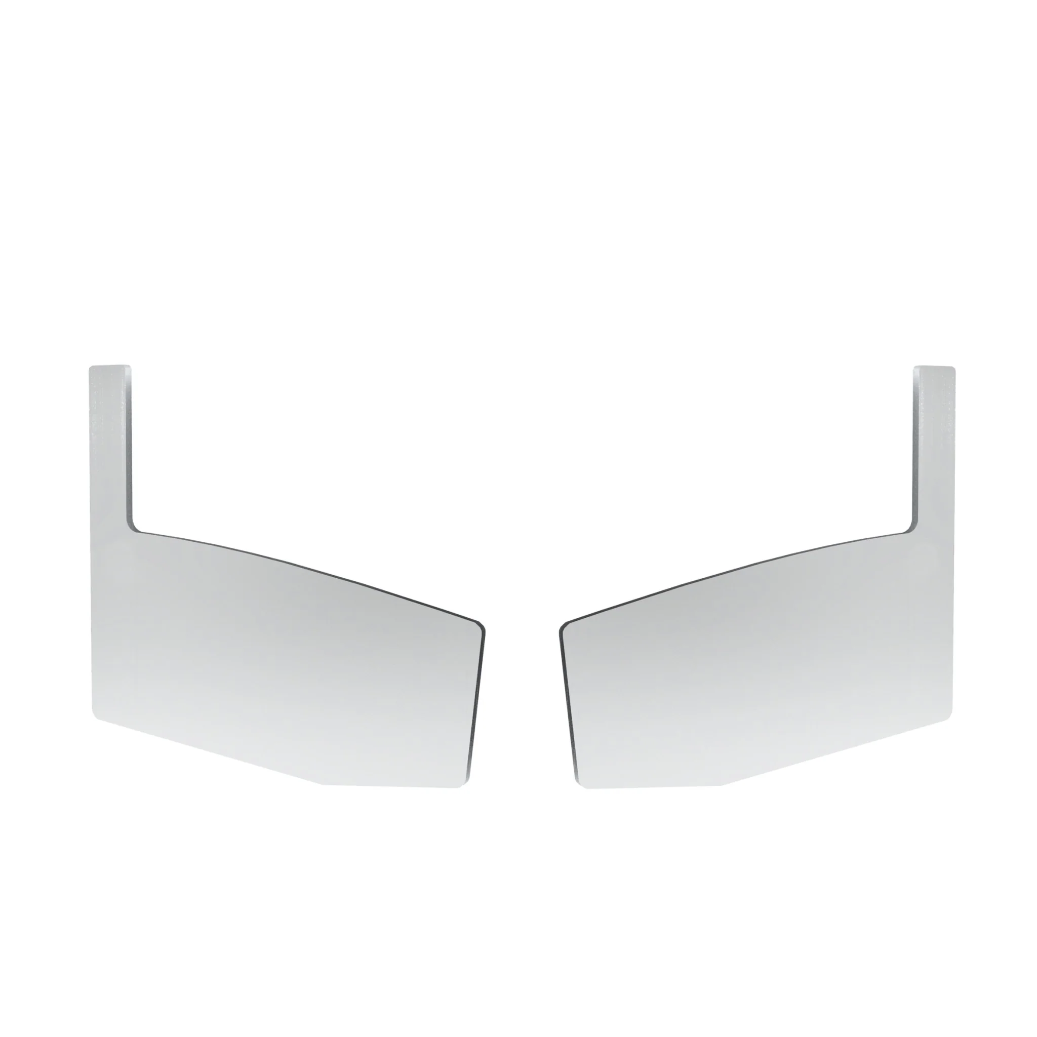 Aluminiowa daszka szklana profil +10°zaślepka