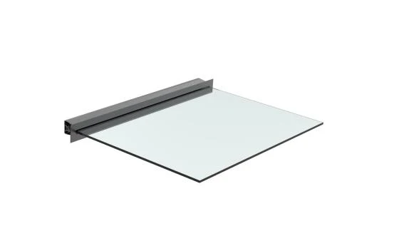 Aluminiowa daszka szklana profil