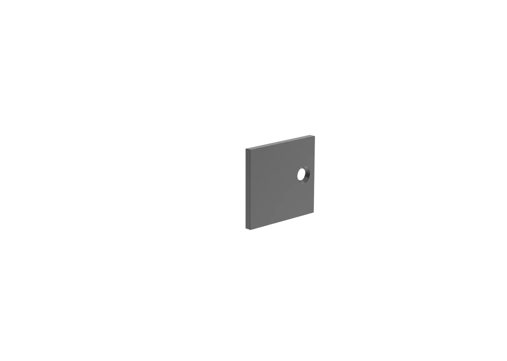 Aluminiowa osłona adaptera do listew 18mm 40x38 R7016