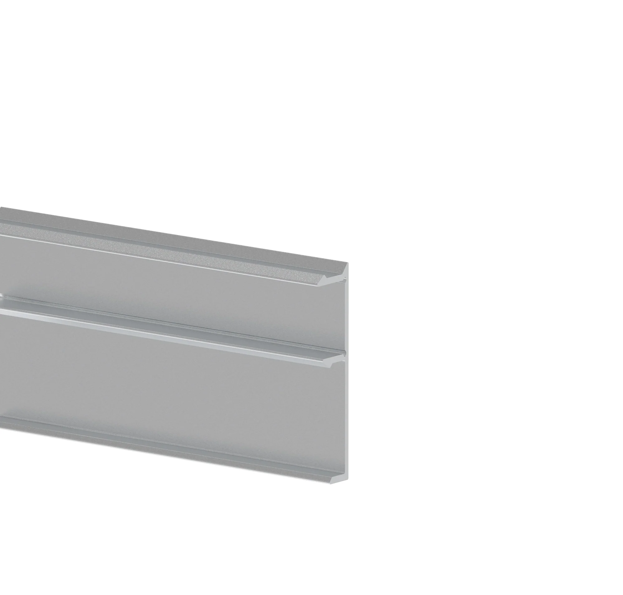 Aluminiowy adapter ogrodzeniowy do wypełnień - listwa kryjąca 6000mm