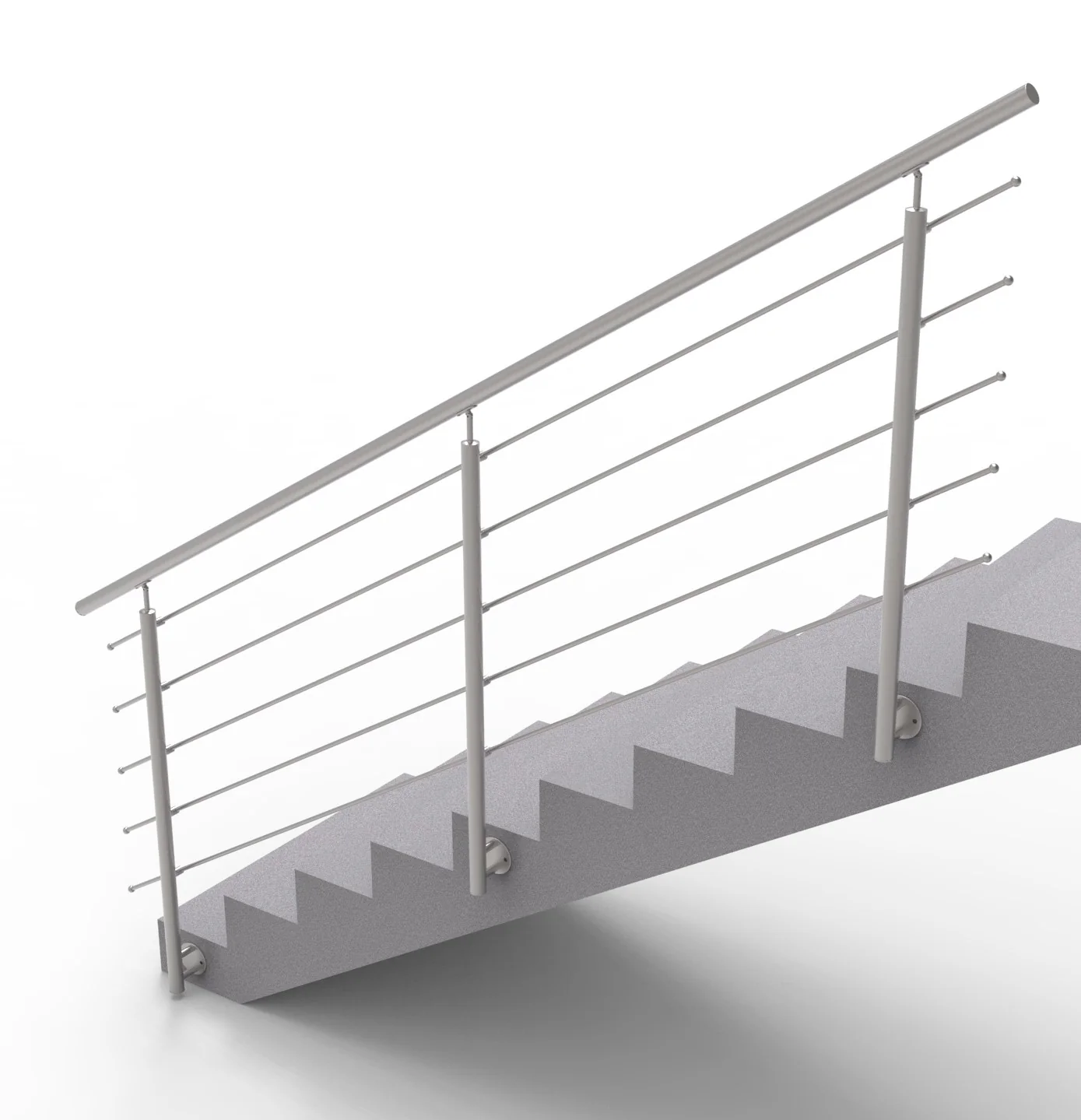 Balustrada nierdzewna AISI304, D42,4/5xd12/H1000/L