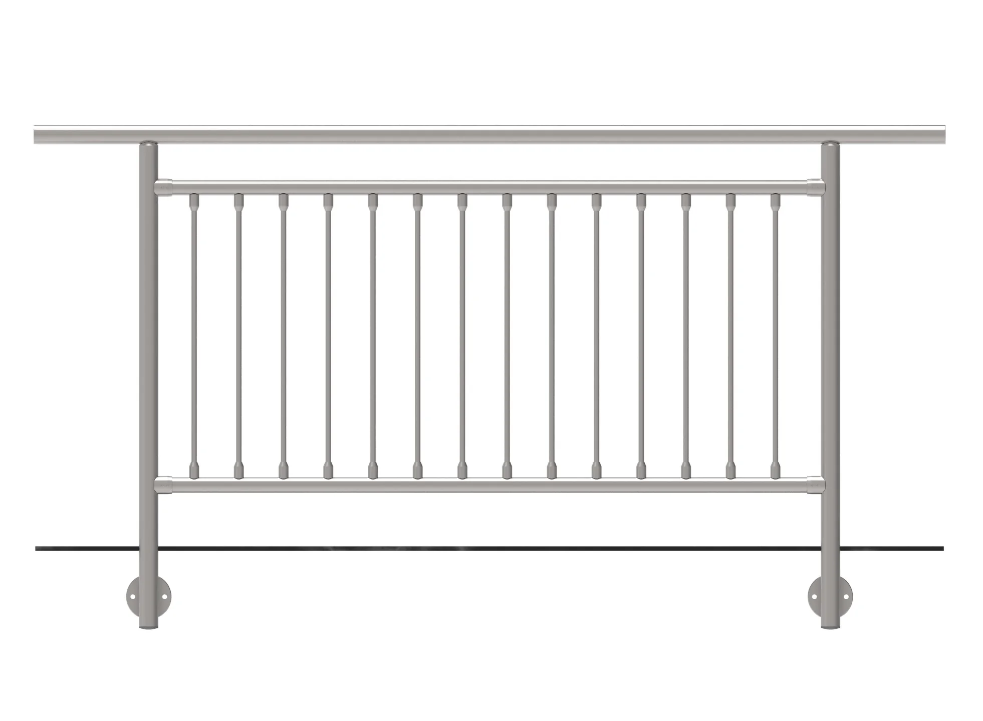 Balustrada nierdzewna pionowa BR AISI304, D42,4/d1 - Image 2