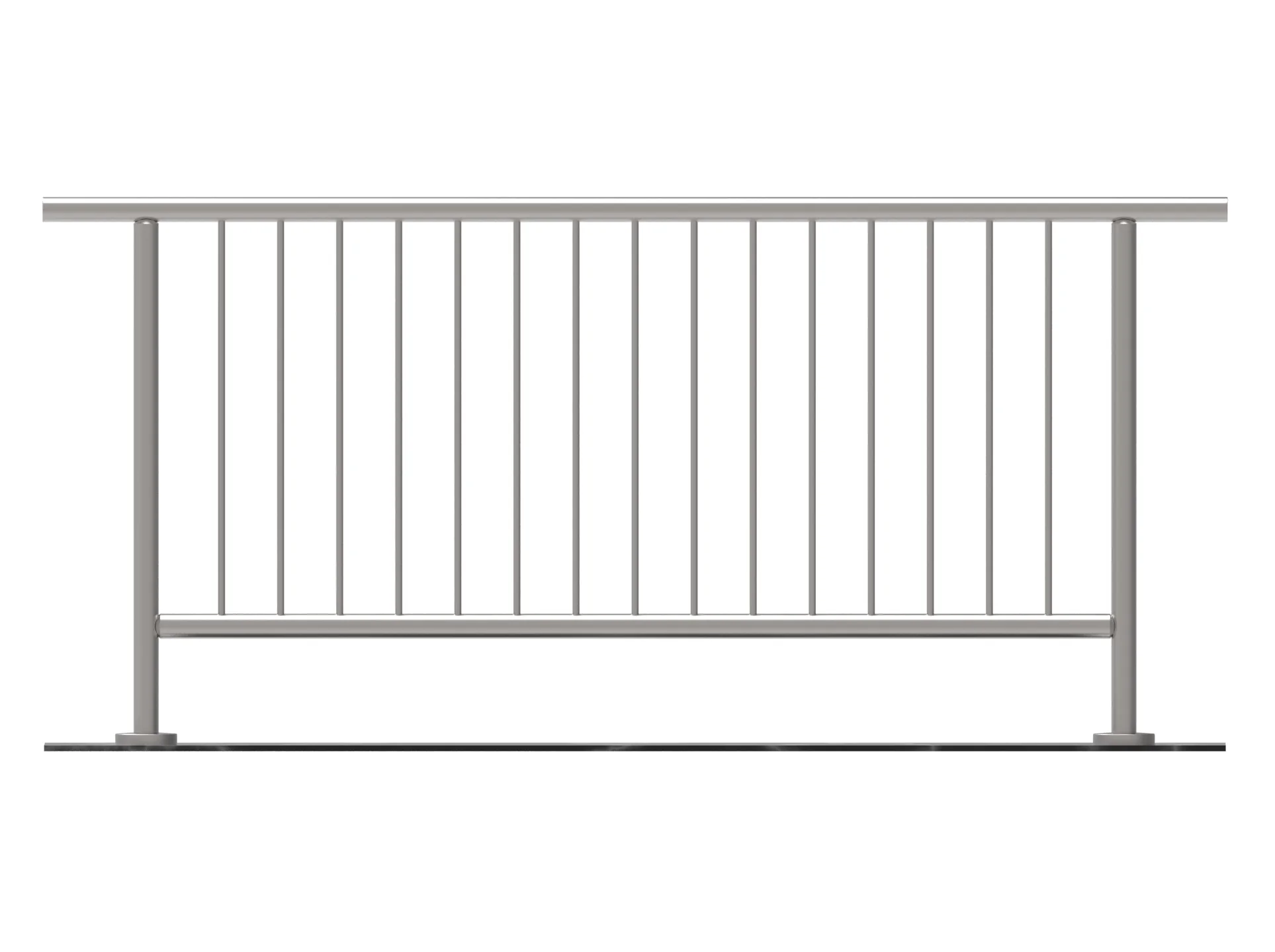 Balustrada nierdzewna pionowa VR AISI304, D42,4/d1