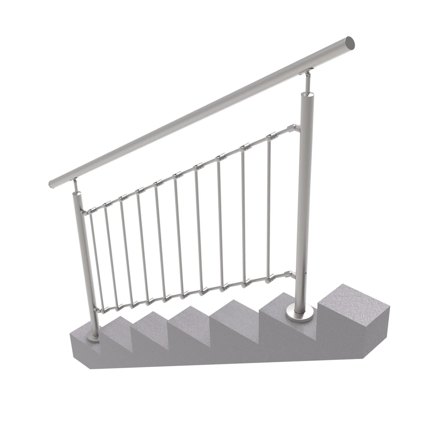 Balustrada nierdzewna pionowa VR AISI304, D42,4/d1
