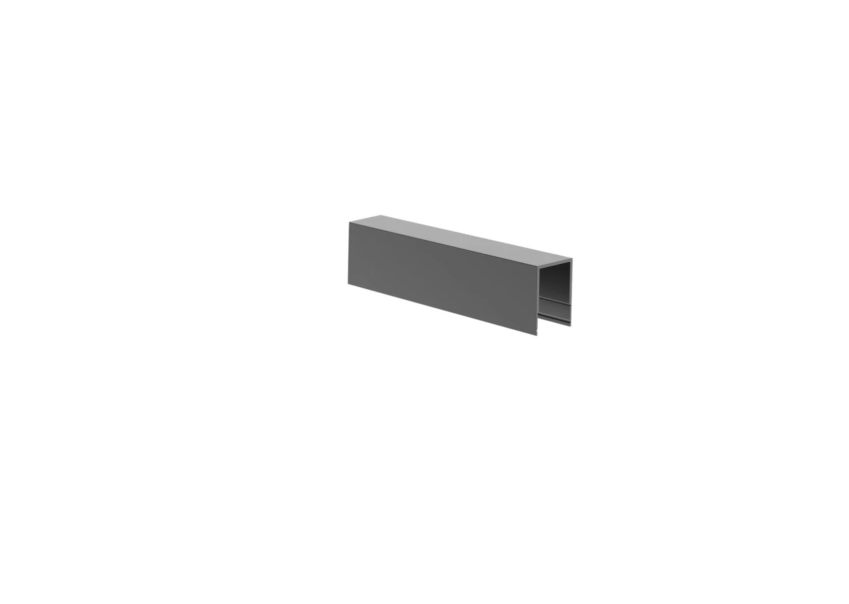 Click-lock dystansowa listwa maskująca wypełnienia ogrodzeniowego do adapterów U, 20×28 – 100 mm – Antracyt RAL 7016