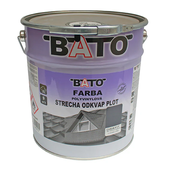 Farba poliwinylowa, grafit RAL7024 satin 6,3kg(5L)