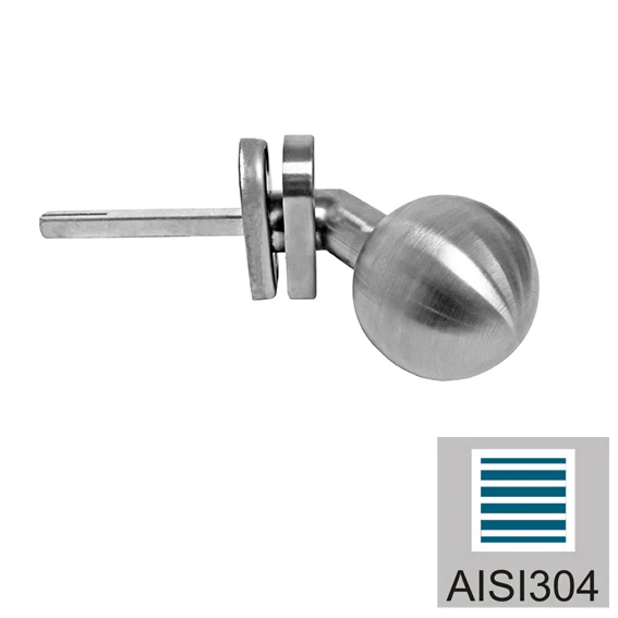 Klamka z szyldem - AISI 304, K320, fix - Image 2