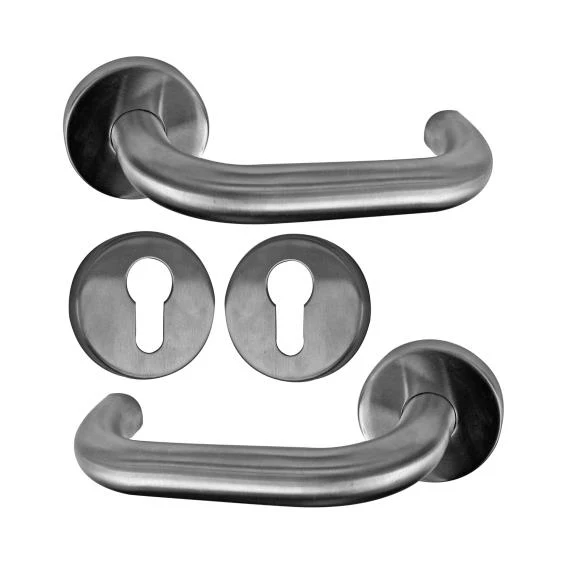 Klamka z szyldem - para AISI 304, K320, - Image 2