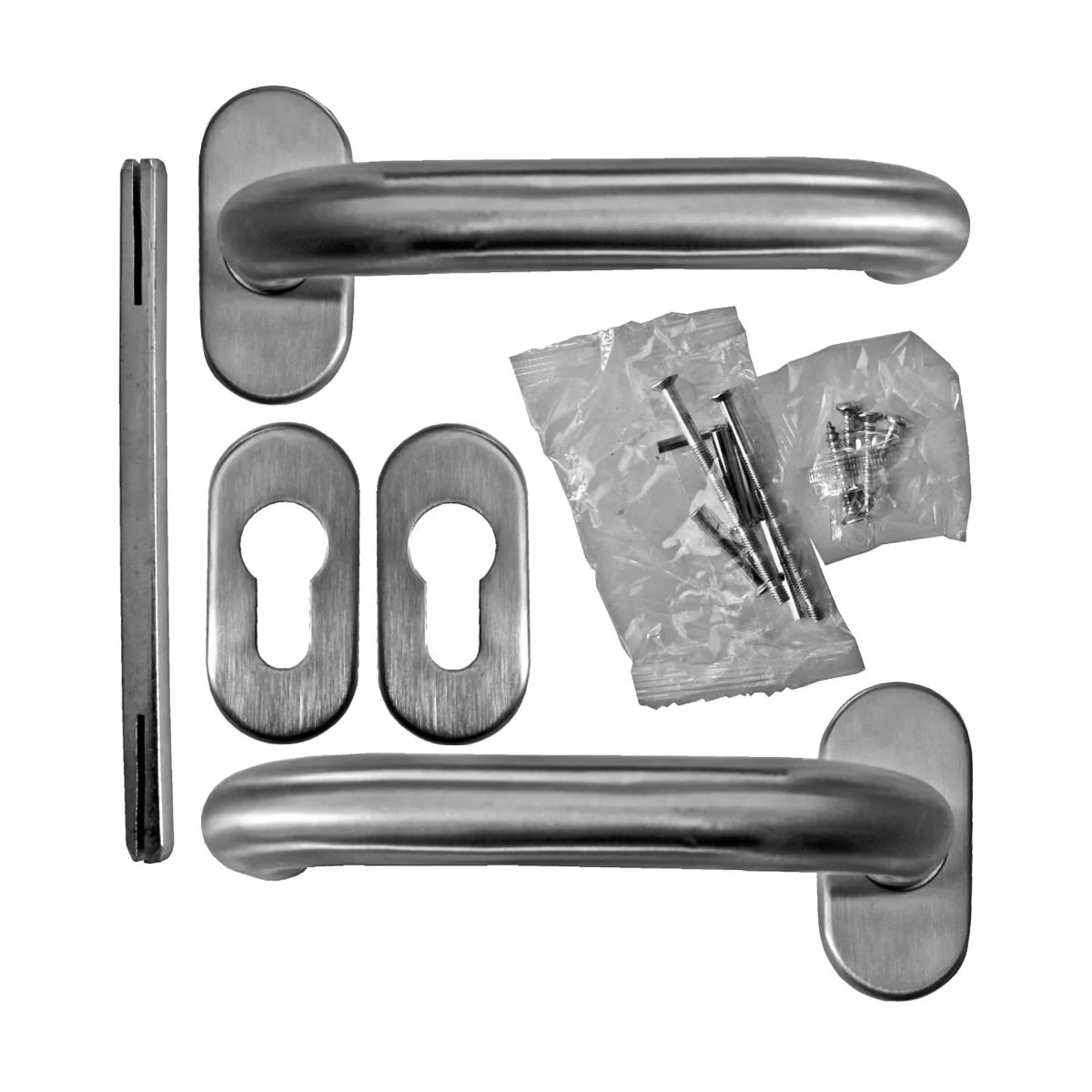 Klamka z szyldem - para AISI 304, K320 - Image 2