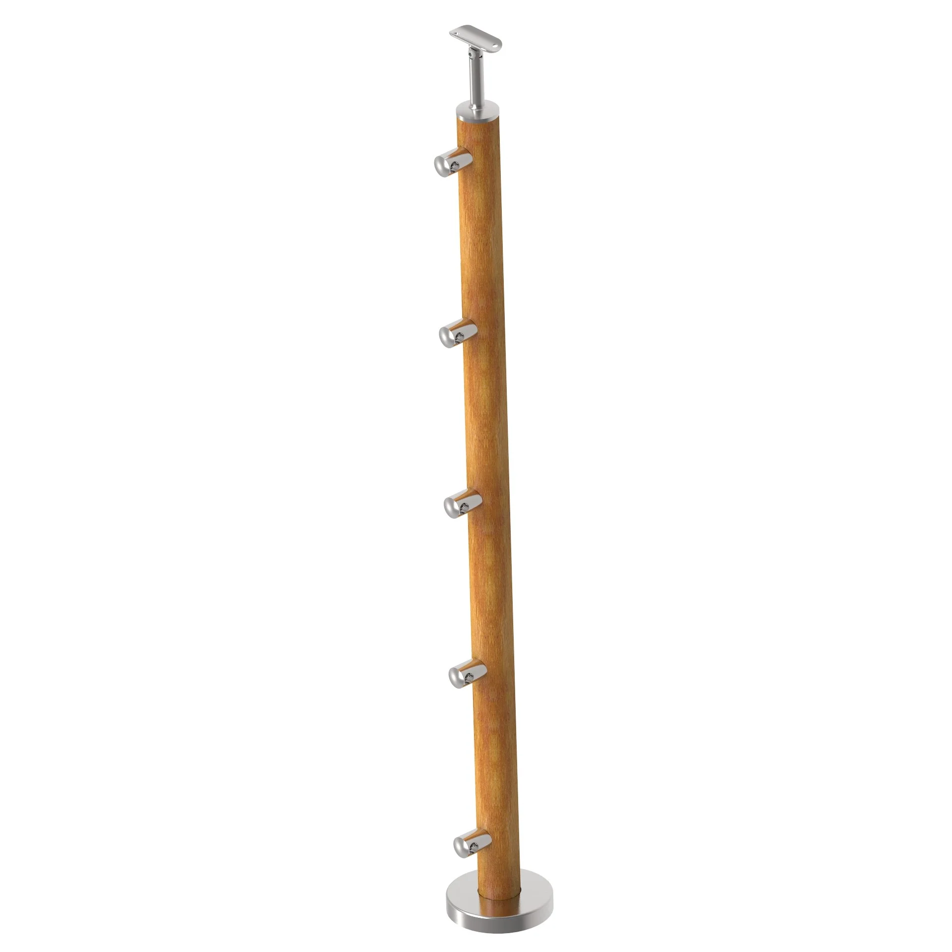 Kołek BUK (BEECH) D50/5x12mm, H1000, VK-płaszczyzna