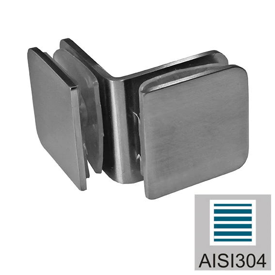 Łącznik szkła, AISI 304, T 8-10 mm - Image 2