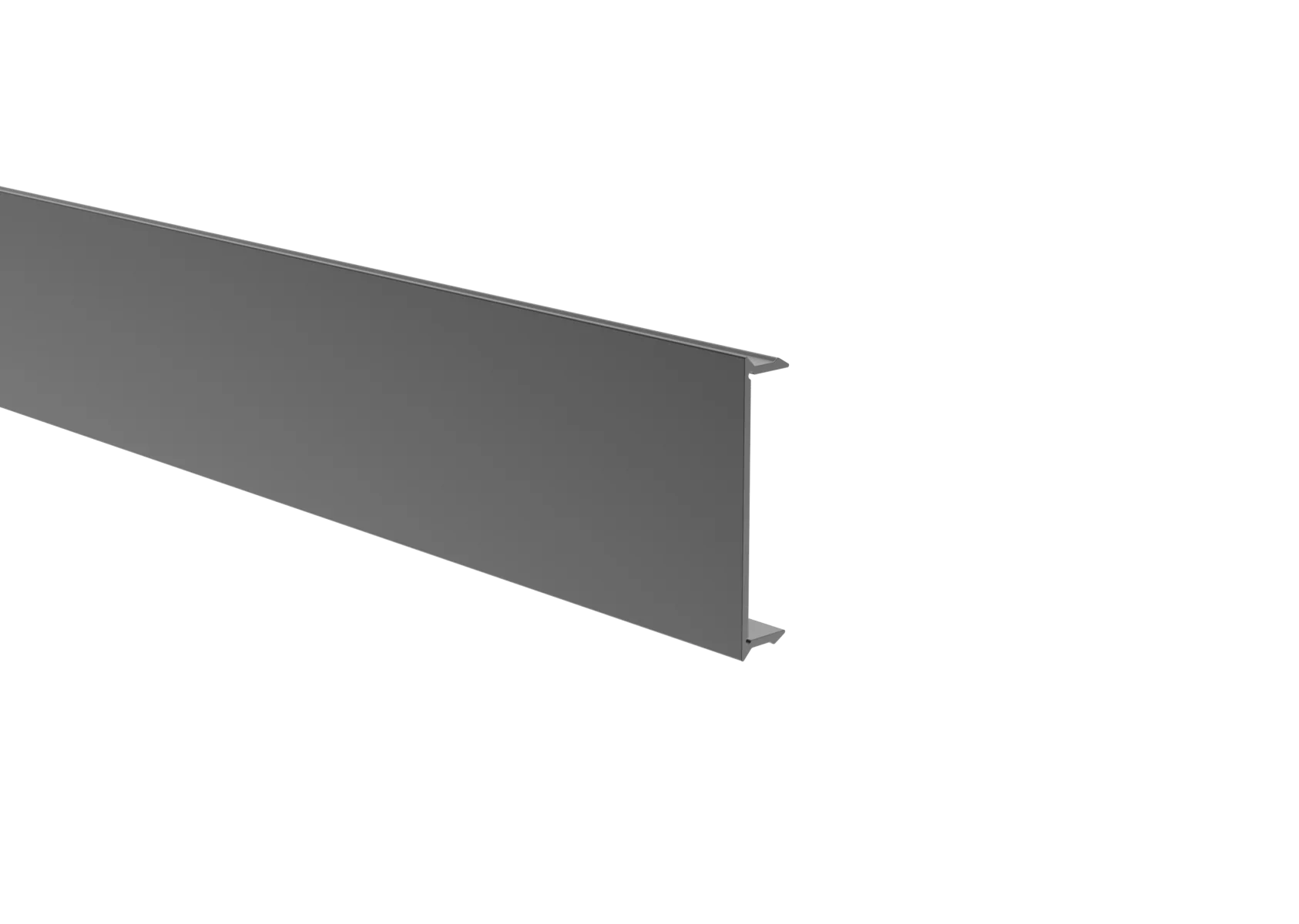 Listwa ochronna Click-lock do U-adaptera w systemie ogrodzeniowym i elewacyjnym, 41 × 09 – 6,0 m – Antracyt RAL 7016