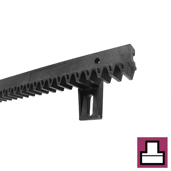 Listwa Zębata, max 300kg PVC+Fe,light,27x20mm,L1m, - Image 2