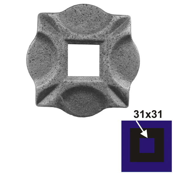 Maskownica ozdobna 100x100, 31x31, t10mm