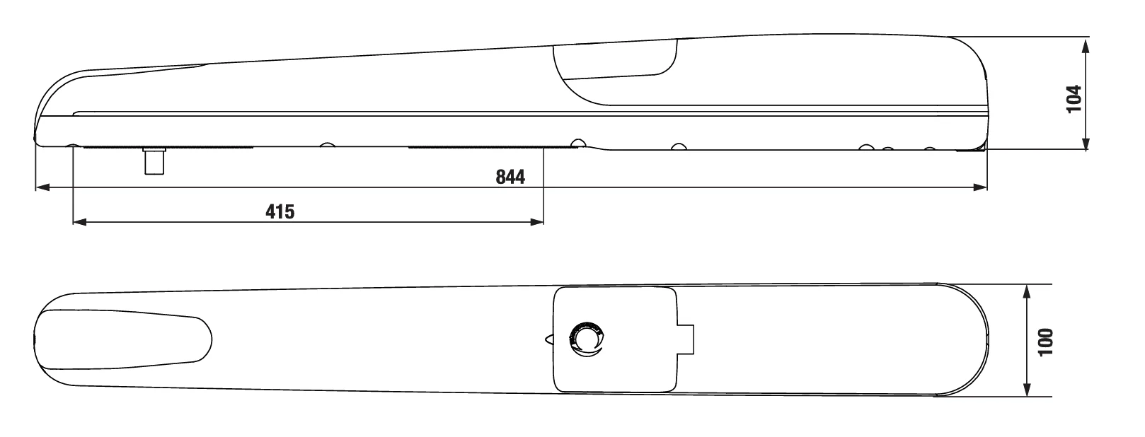 Napęd KEY do bramy dwuskrzydłowej, komplet z fotokomórkami - Image 2