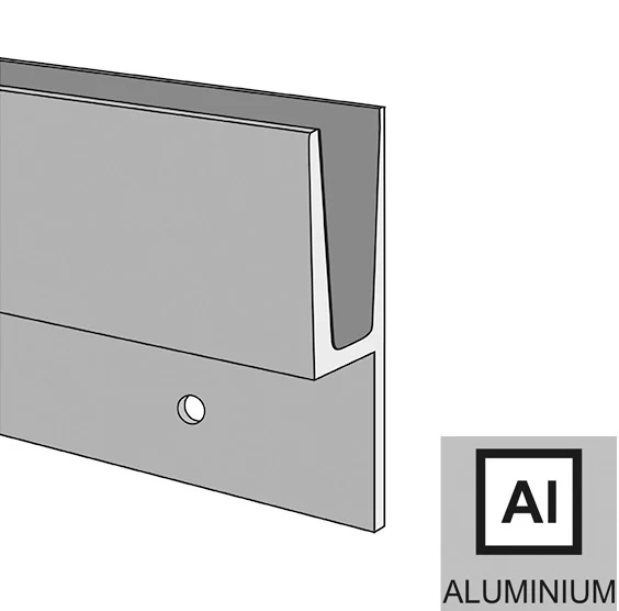 Profil balustrady szklanej Al-boczny - Image 2