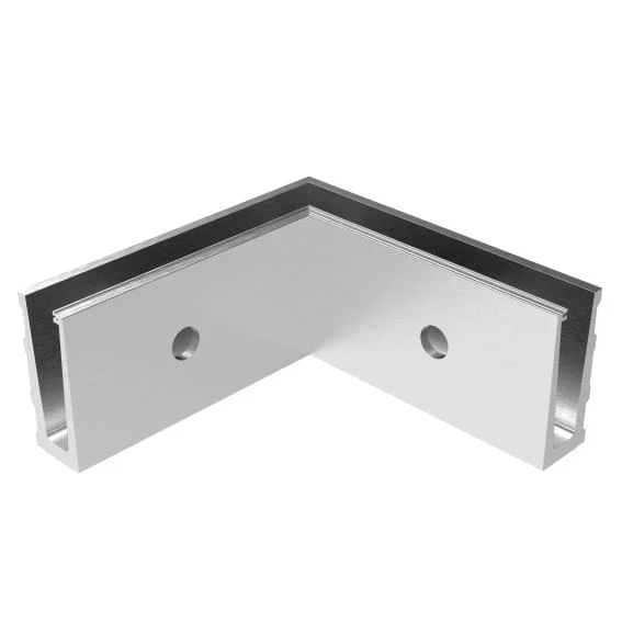 Profil balustrady szklanej Al-boczny AL/ELOX/Satin