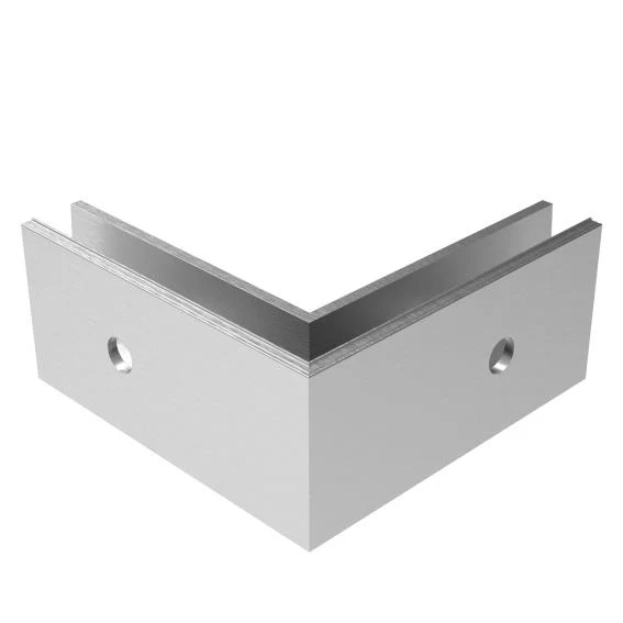 Profil balustrady szklanej Al-boczny AL/ELOX/Satin