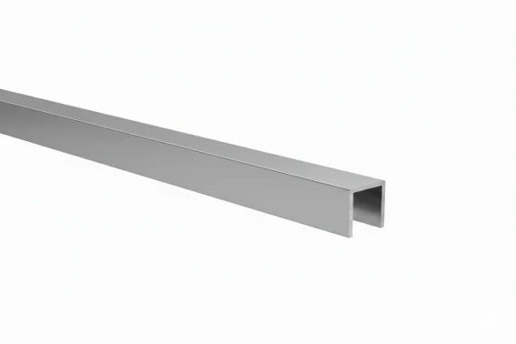Profil szklany U AL 20x20x2 mm do szkła o grubości 10–12 mm, anodowany