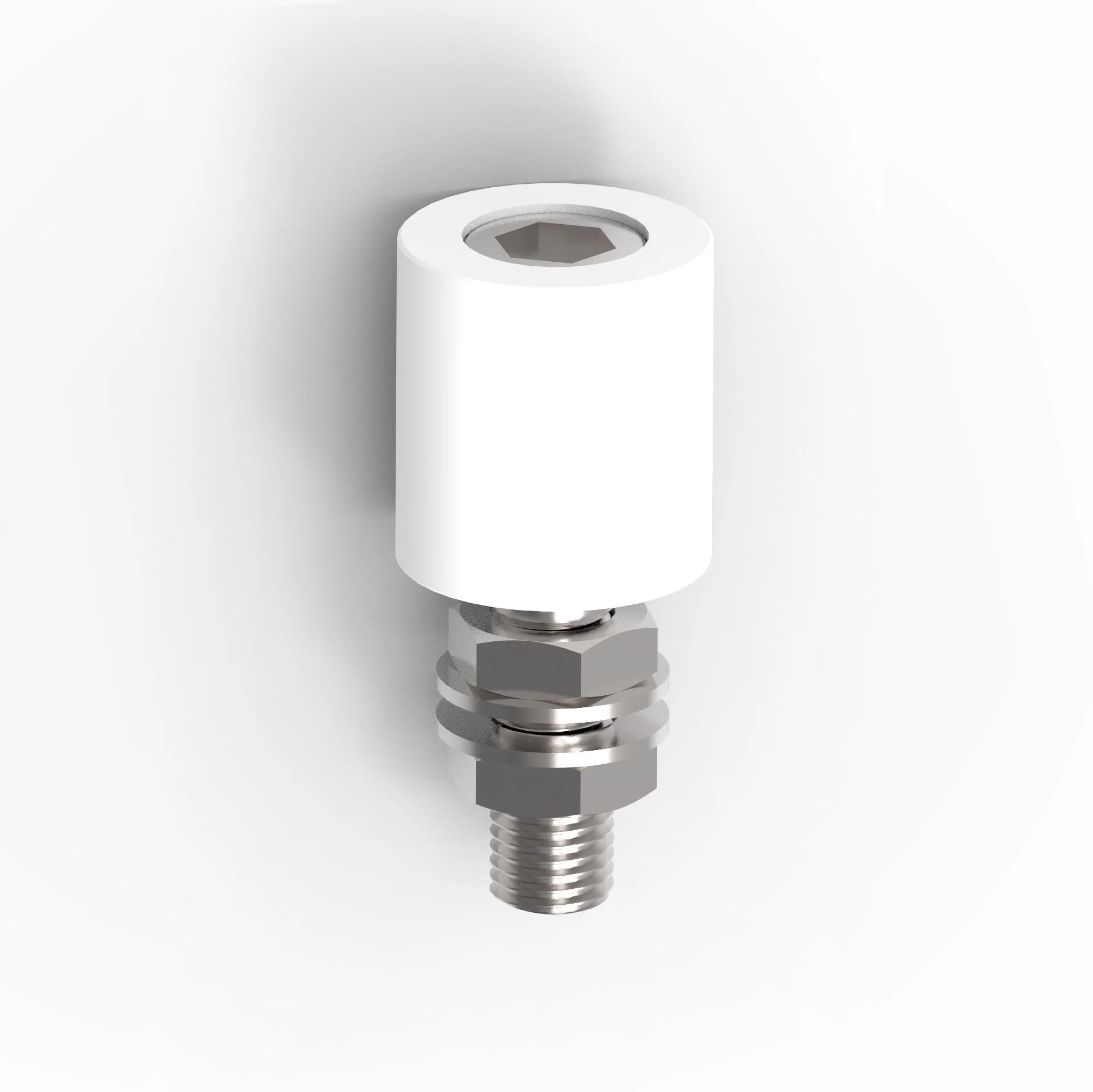 Rolka tworzywowa Zn, D42mm, white