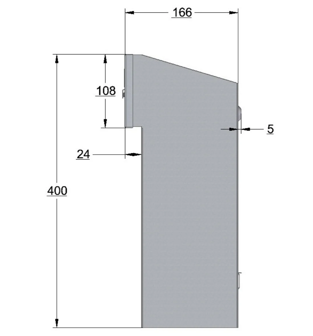 Skrzynka pocztowa, Zn, 370x370x100mm - Image 7