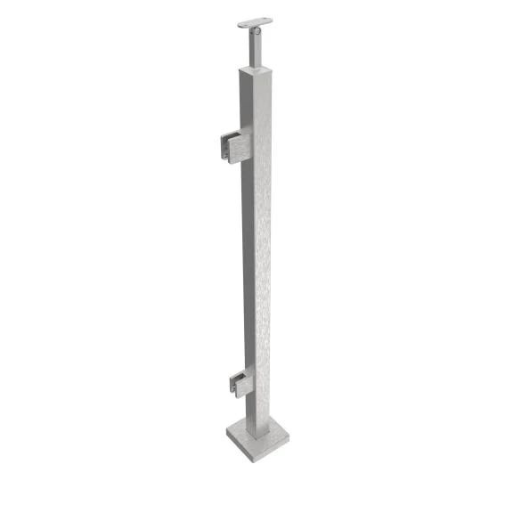 Słupek nierdzewny -prosto AISI304, 40x40x2/2xmodel
