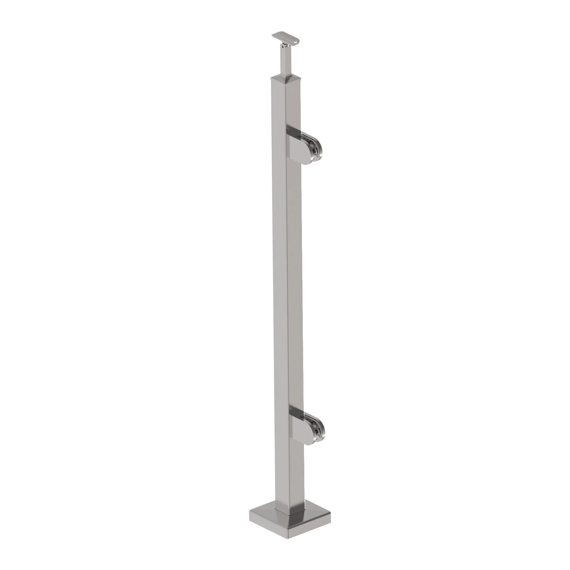 Słupek nierdzewny -prosto AISI304, 40x40x2/2xmodel