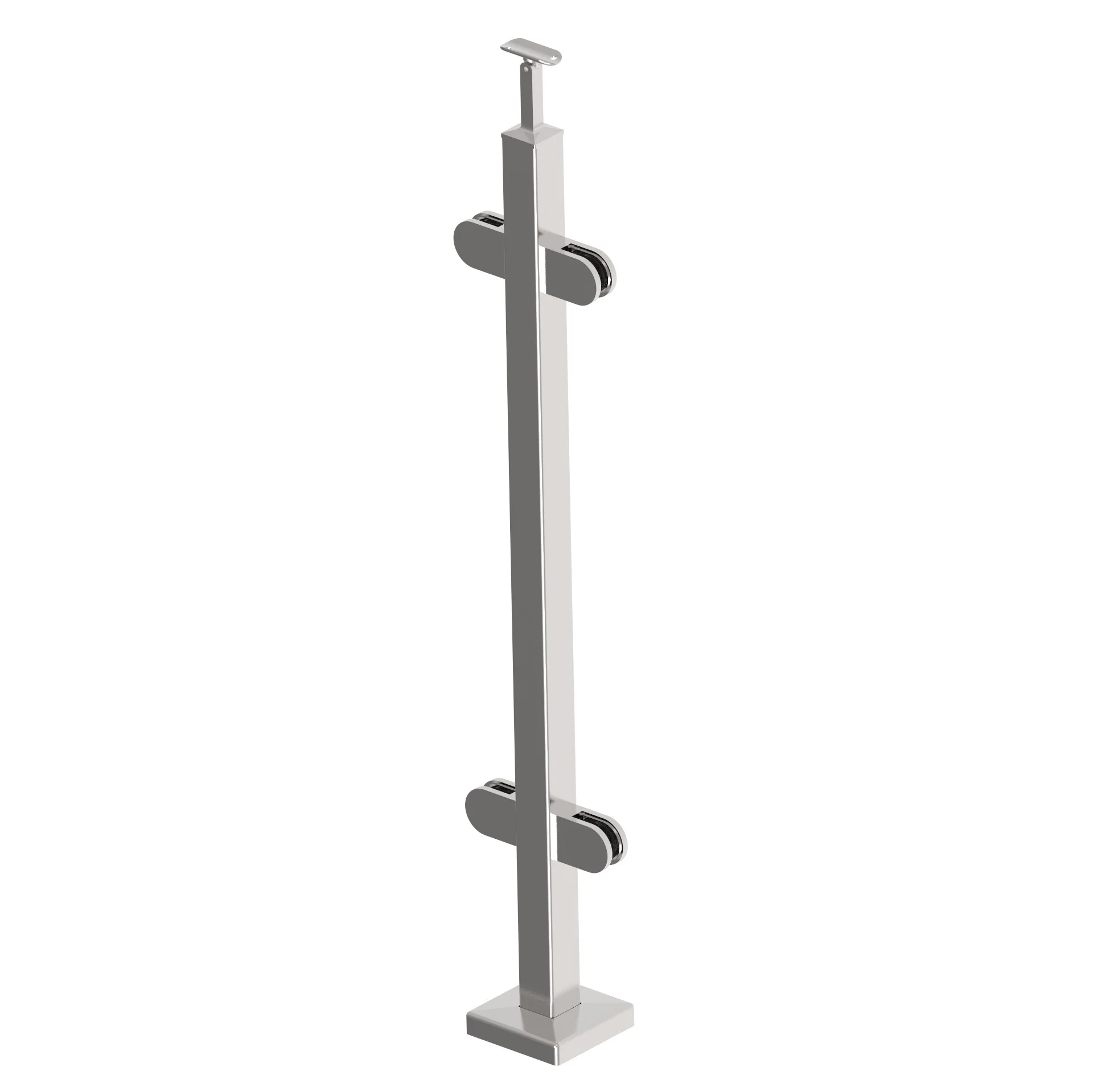 Słupek nierdzewny -prosto AISI304, 40x40x2/4xmodel