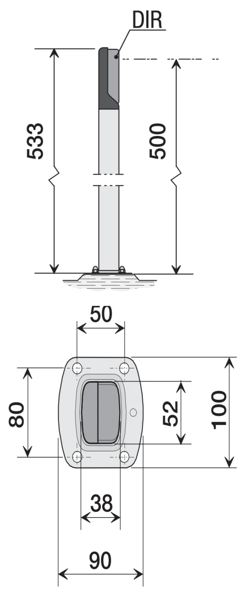 Słupek pod fotokomórki - Image 2