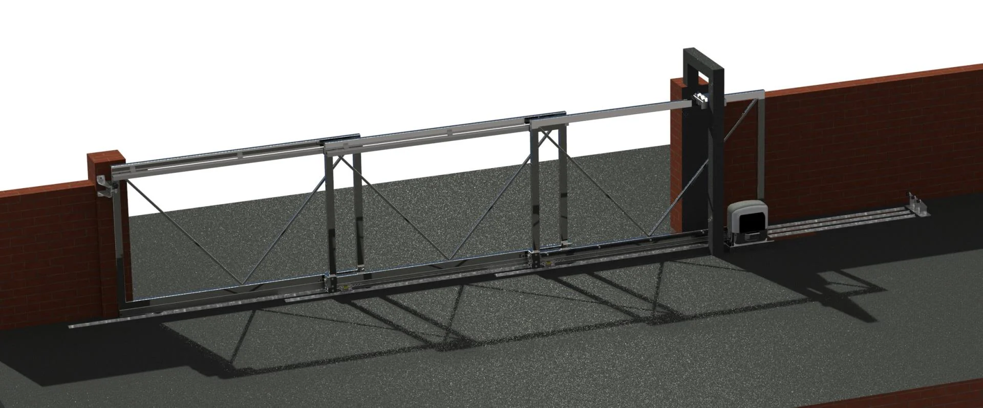Teleskopowy system bramy. Max 15m, 3-dzielna - Image 2