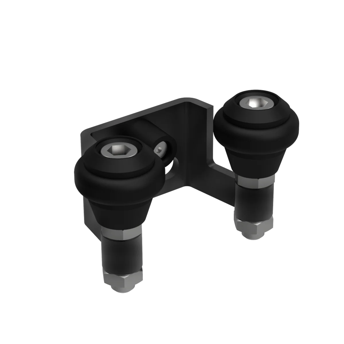 Uchwyt bramy Zn, profile 40mm, czarny