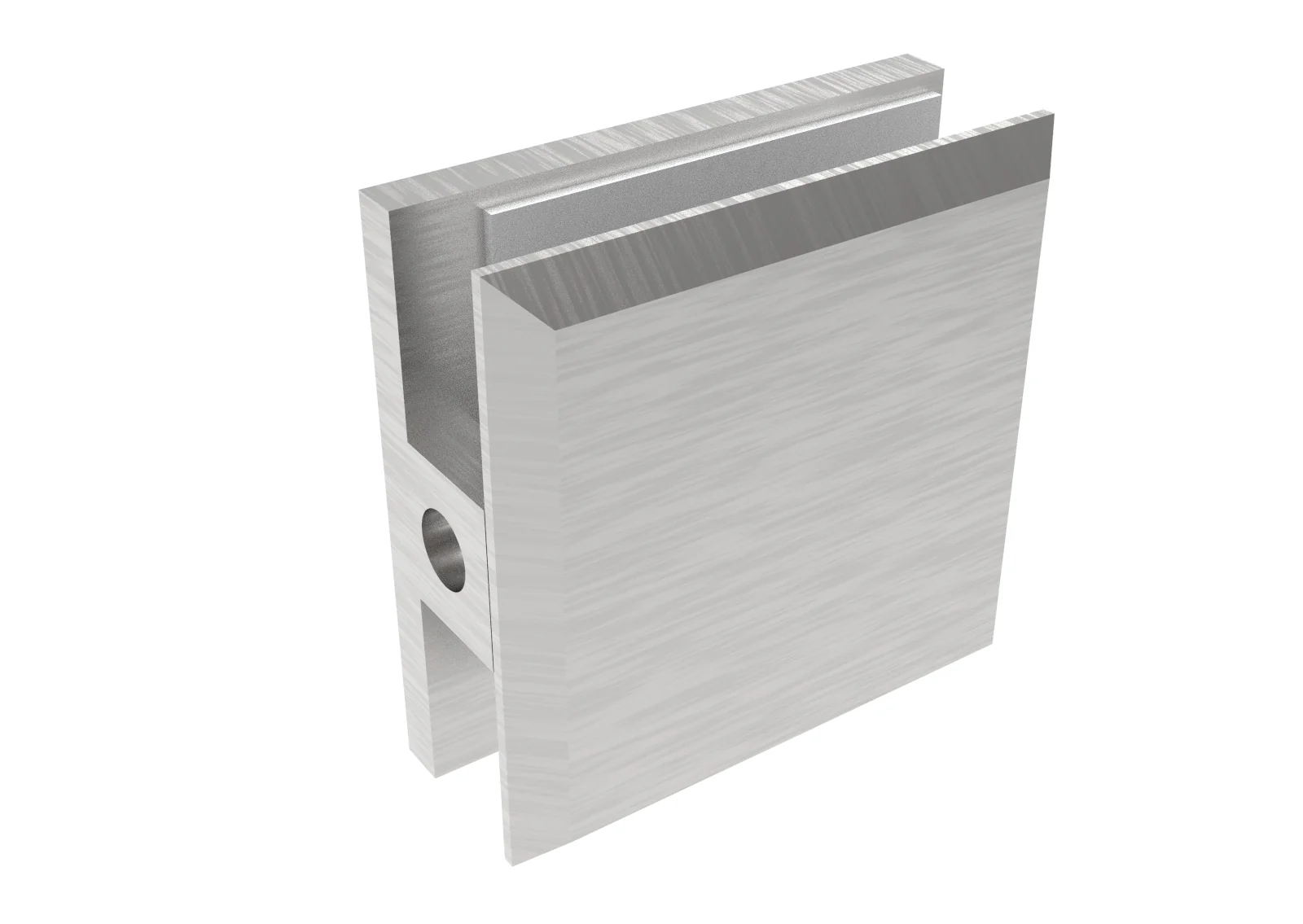 Uchwyt szkła, Zamak, 45x45x20/T 8-10 mm