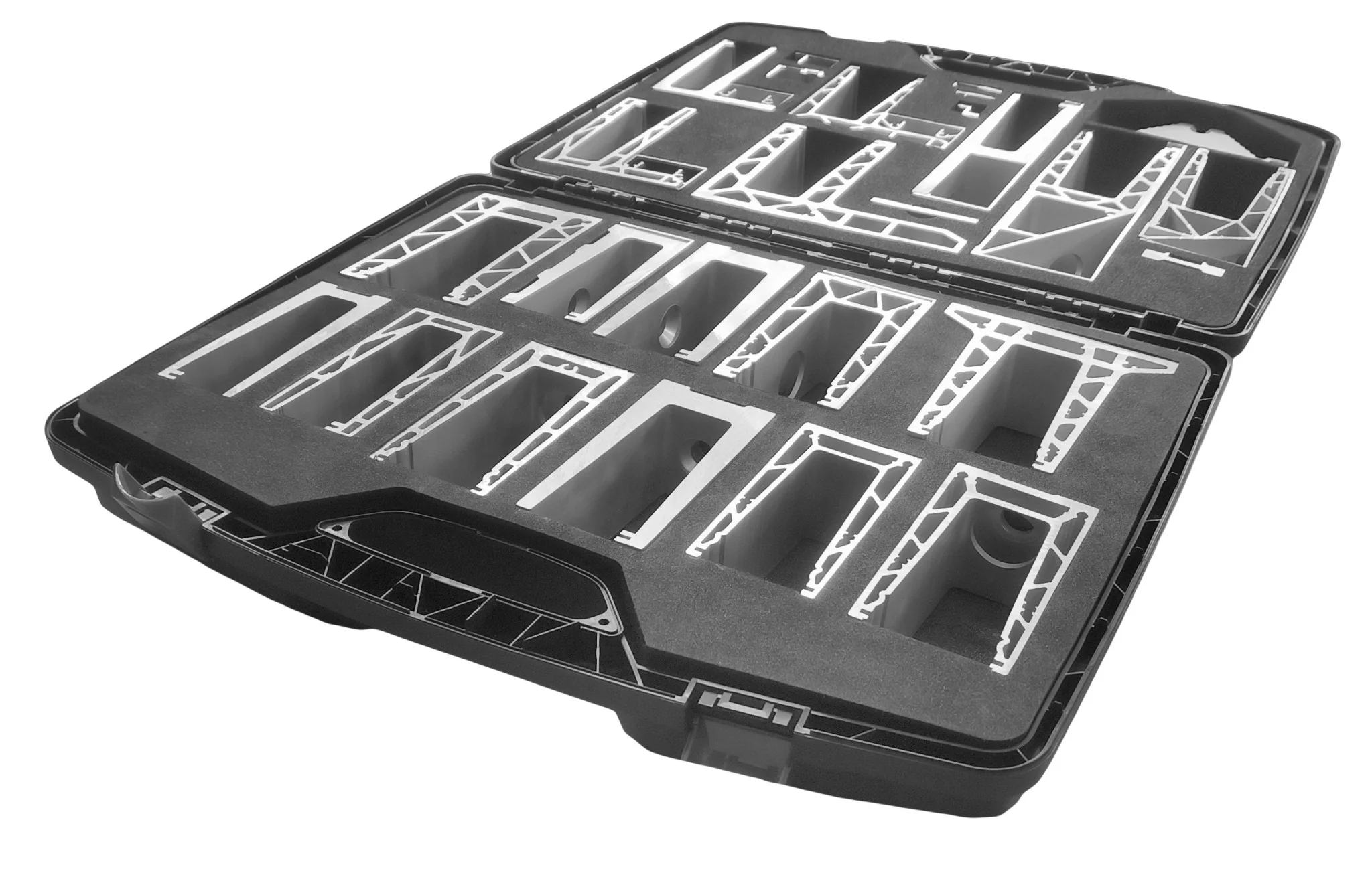 Walizka reprezentacyjna aluminiowe profile, 440 x 346 x 120