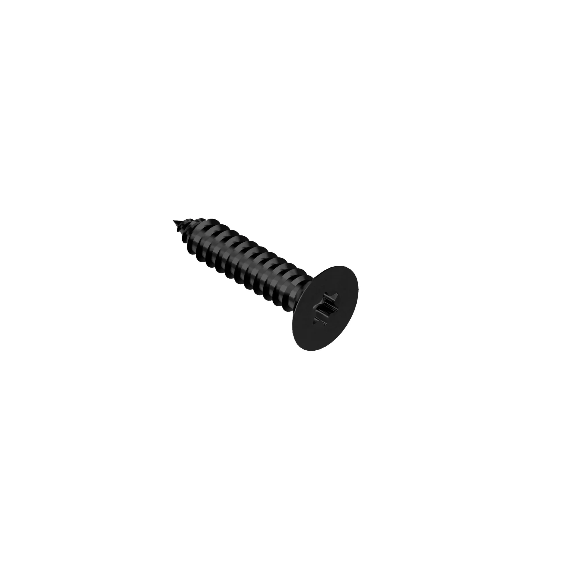Wkręt do blachy z łbem stożkowym-TORX, nierdzewny, czarny