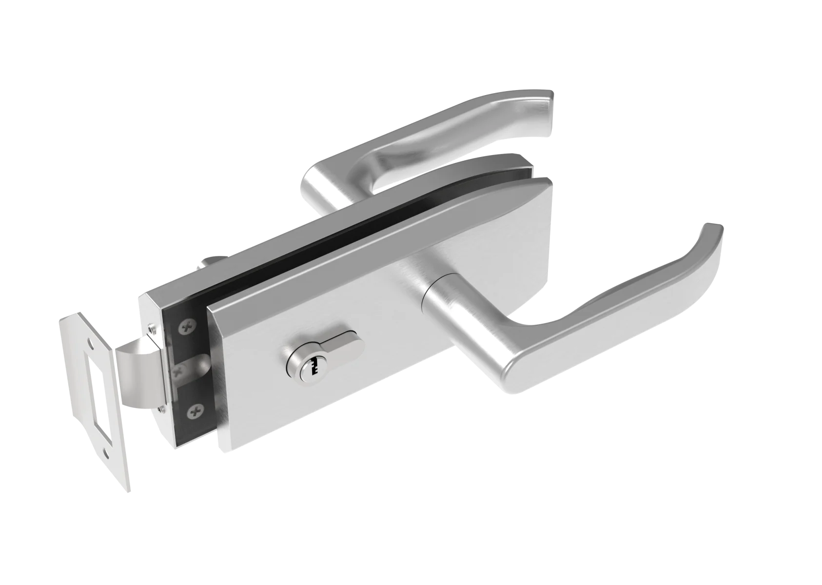 zamek centralny inox, glass t 8,10,12mm - Image 2