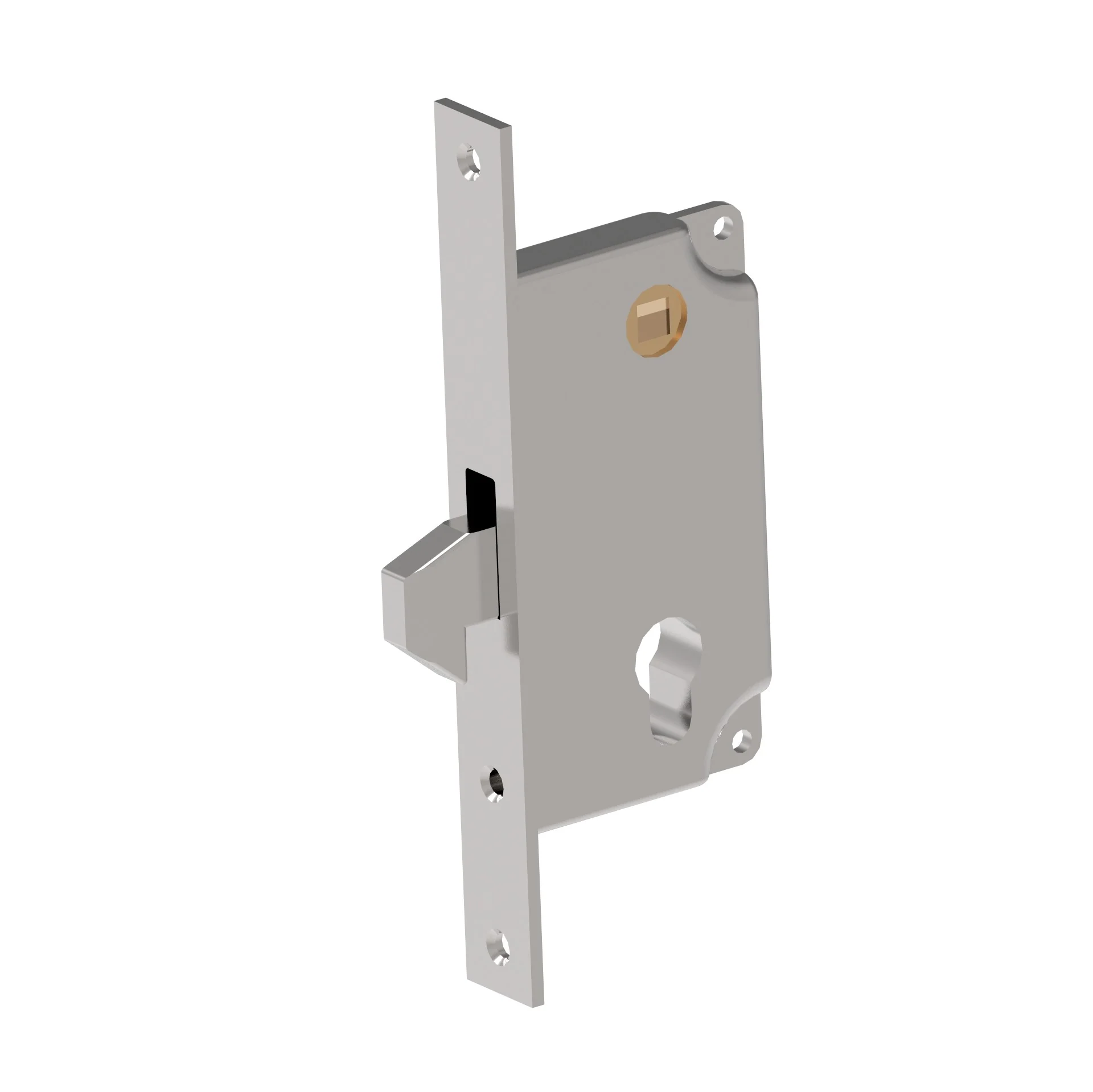 Zamek do bramy przesuwnej Zn, 72x30mm