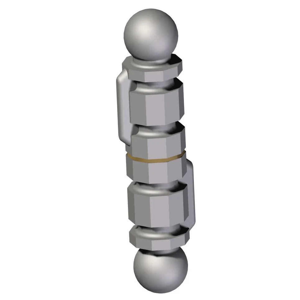 Zawias  zdobiony D25, L130mm