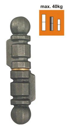 Zawias  zdobiony D25, L130mm - Image 2